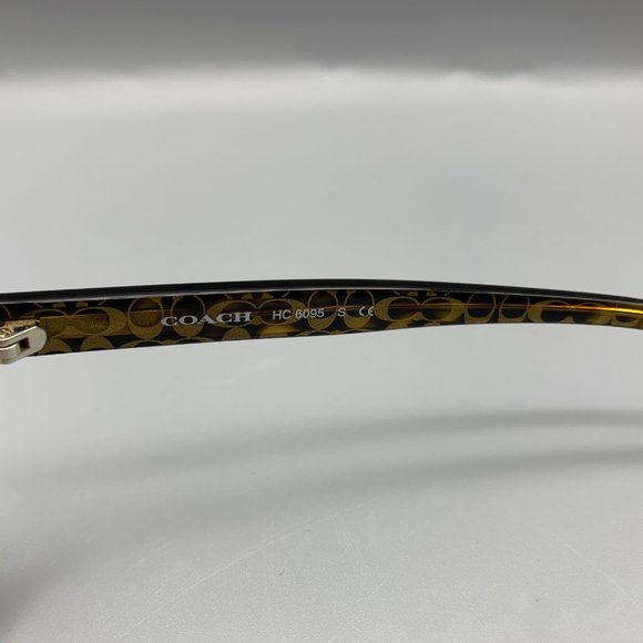 Coach HC6095 Dark Tortoise with Gold Signature C Full Rim Glasses - Picture 7 of 11